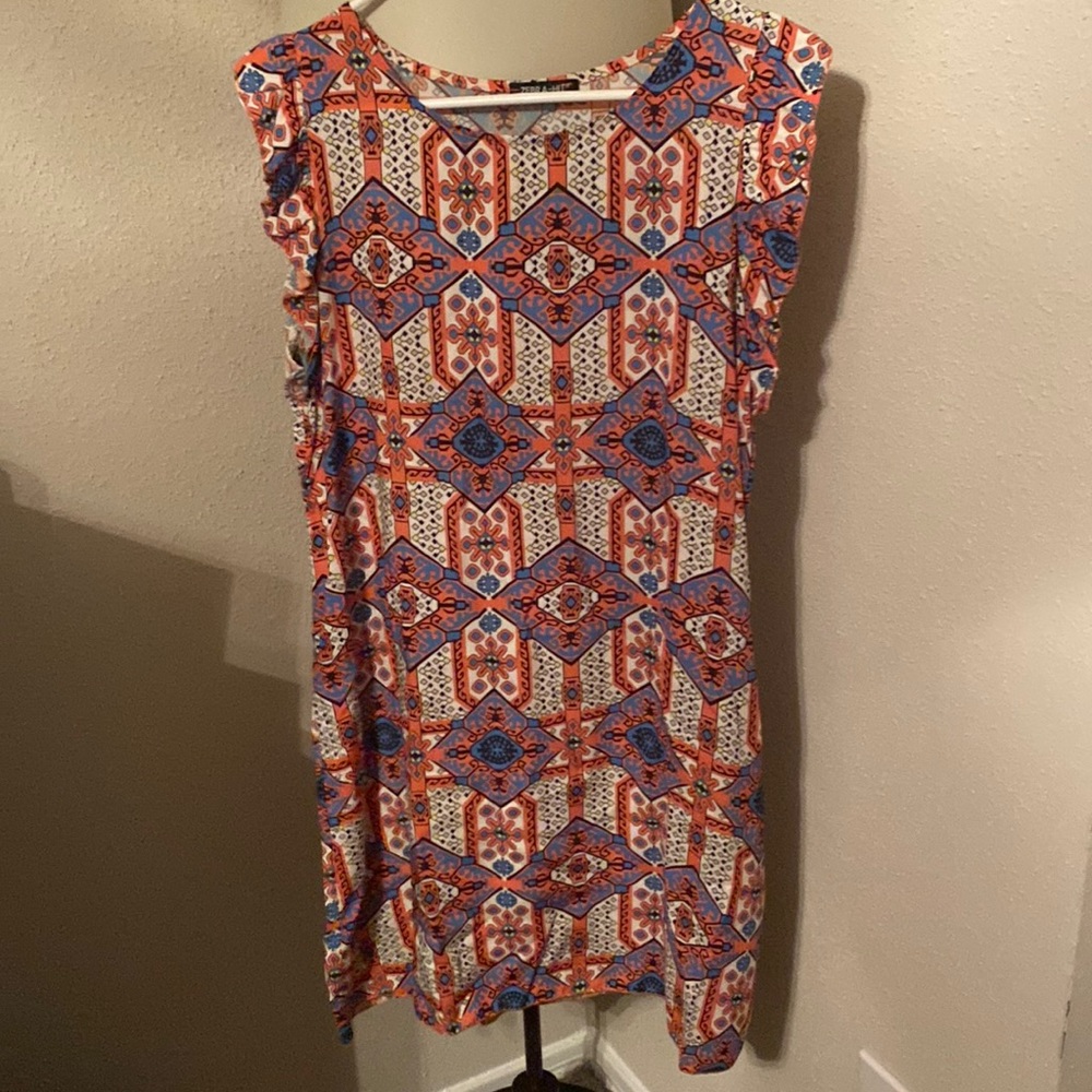 Ruffle sleeveless dress